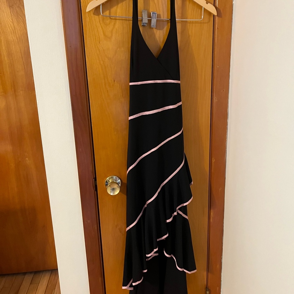 Charlotte Russe Black and Pink Asymmetrical Dress